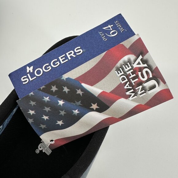 Sloggers Womens Waterproof Blue Horseshoe Print Garden Clogs 10 Made In USA - Picture 4 of 10